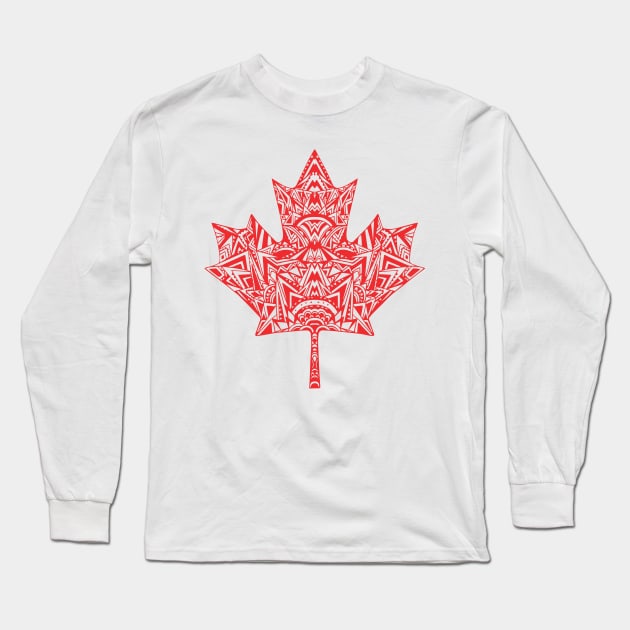 Canada Leaf Long Sleeve T-Shirt by HayleyLaurenDesign